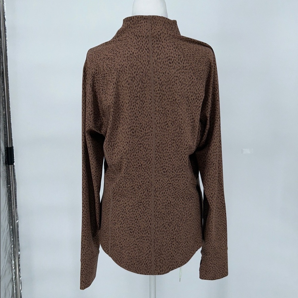 ATHLETA FULL ZIP JACKET XL BROWN - Picture 7 of 11